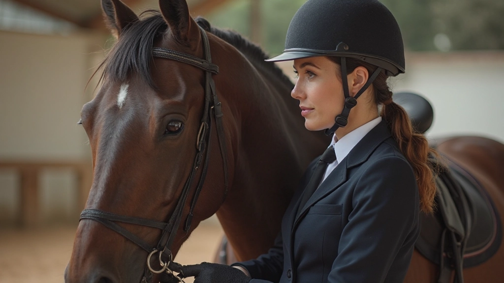 مدربة خيول متقدمة توضح الوضعية الصحيحة للركوب